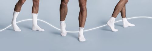 Paire de chaussettes socquettes blanches sportif pour homme de la marque S BORDEAUX